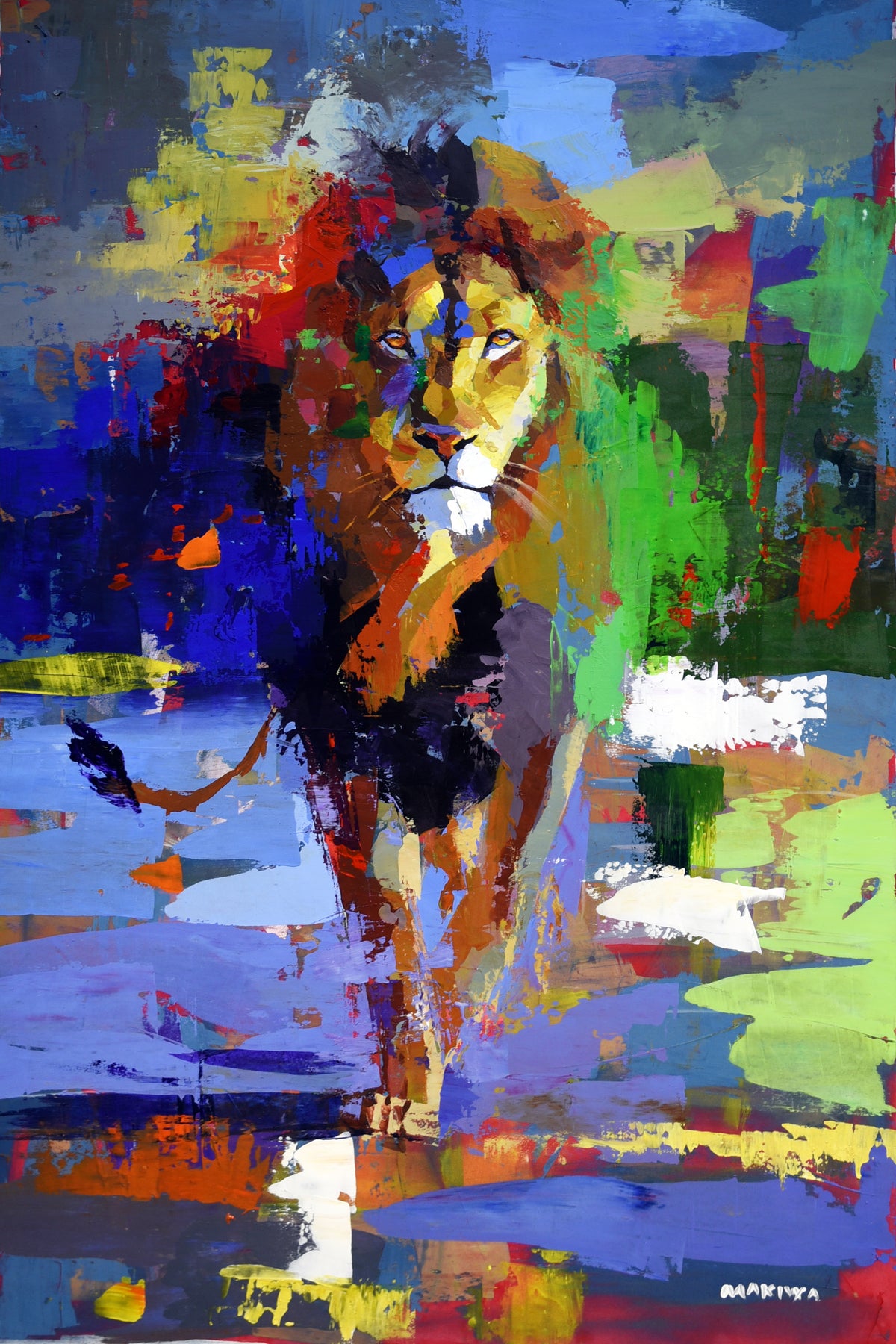 Between Fire and Sky Acrylic On Canvas 120x80cm
