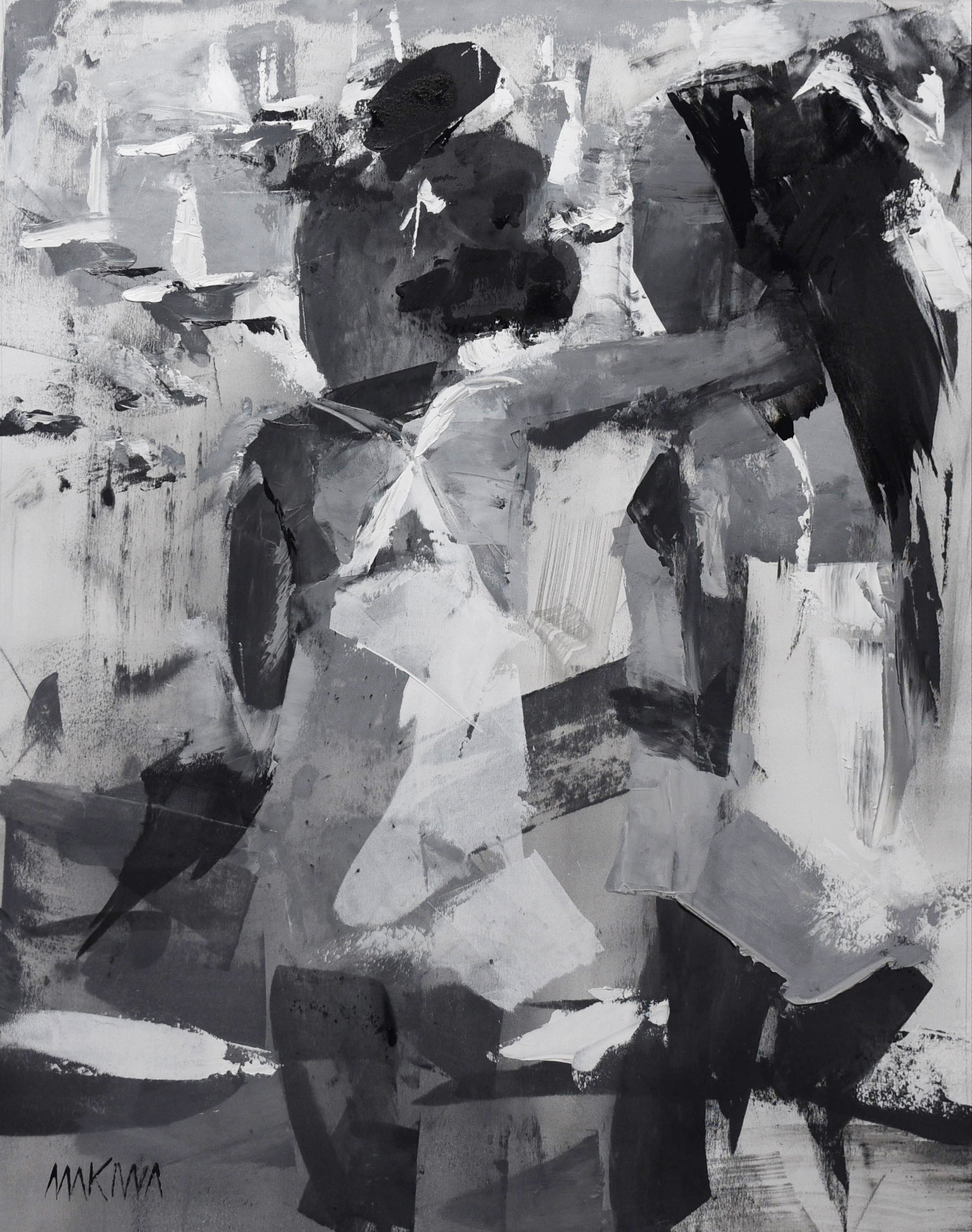 Between Us 71x56cm Acrylic On Canvas