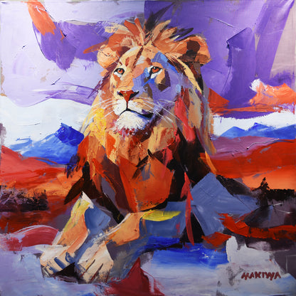 Beyond The Horizon  80x80cm Acrylic On Canvas