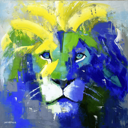 Blue Eyes 120x120cm Oil on Canvas