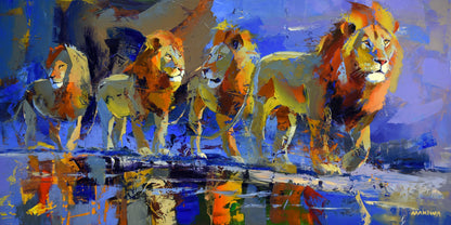 Brothers of the Dawn 70x140cm  Oil On Canvas