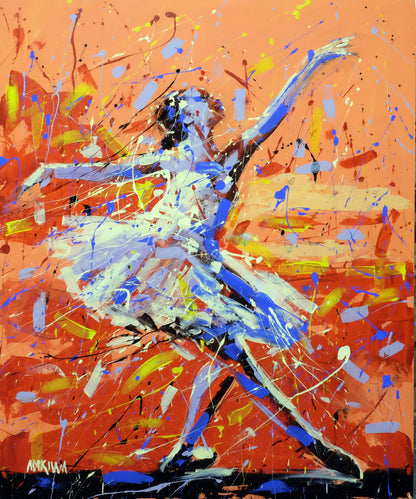 Colorful Ballerina Series No 2  120x100cm Acrylic on Canvas