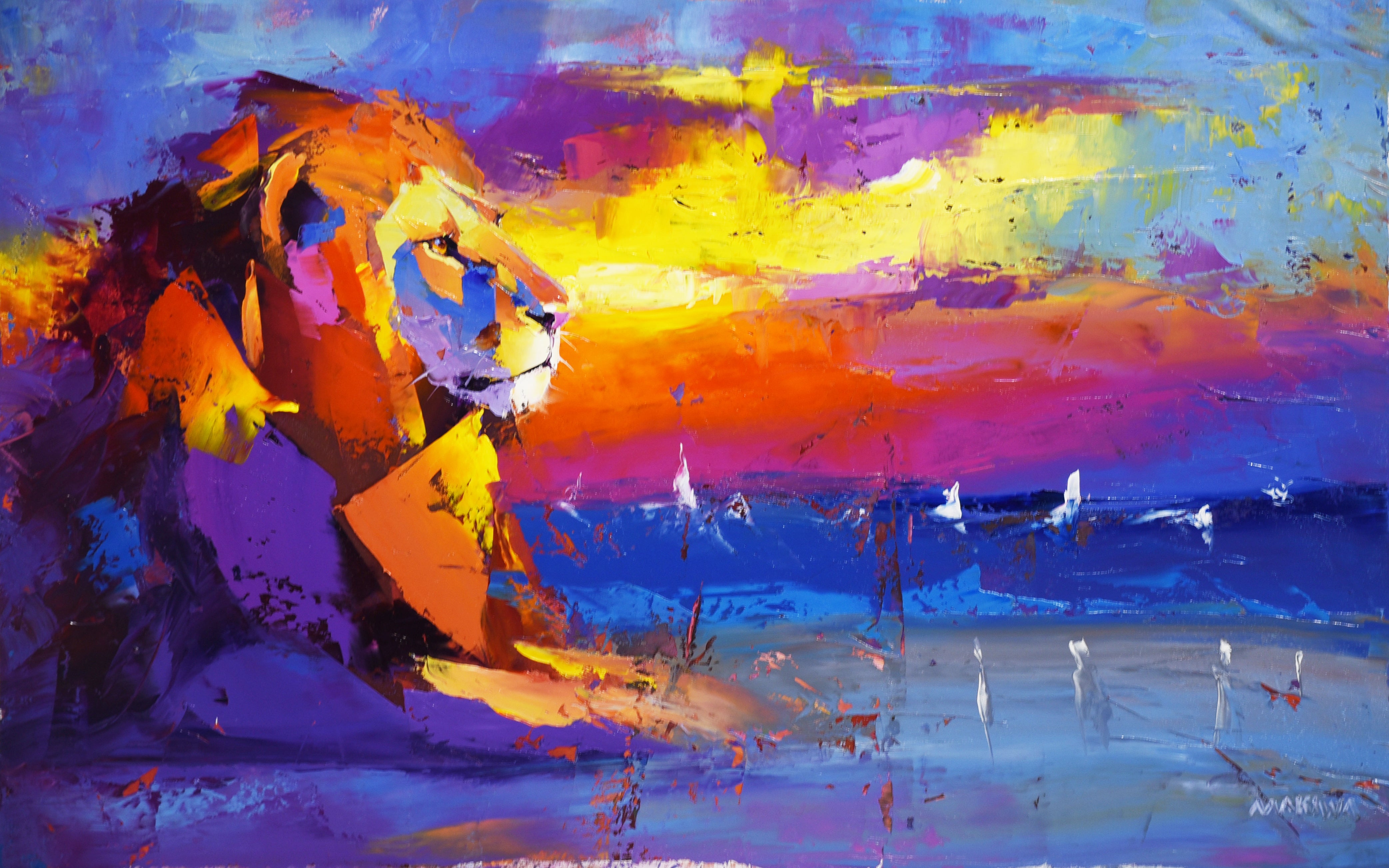 Contemplating the Day’s End 50x80cm Oil On Canvas
