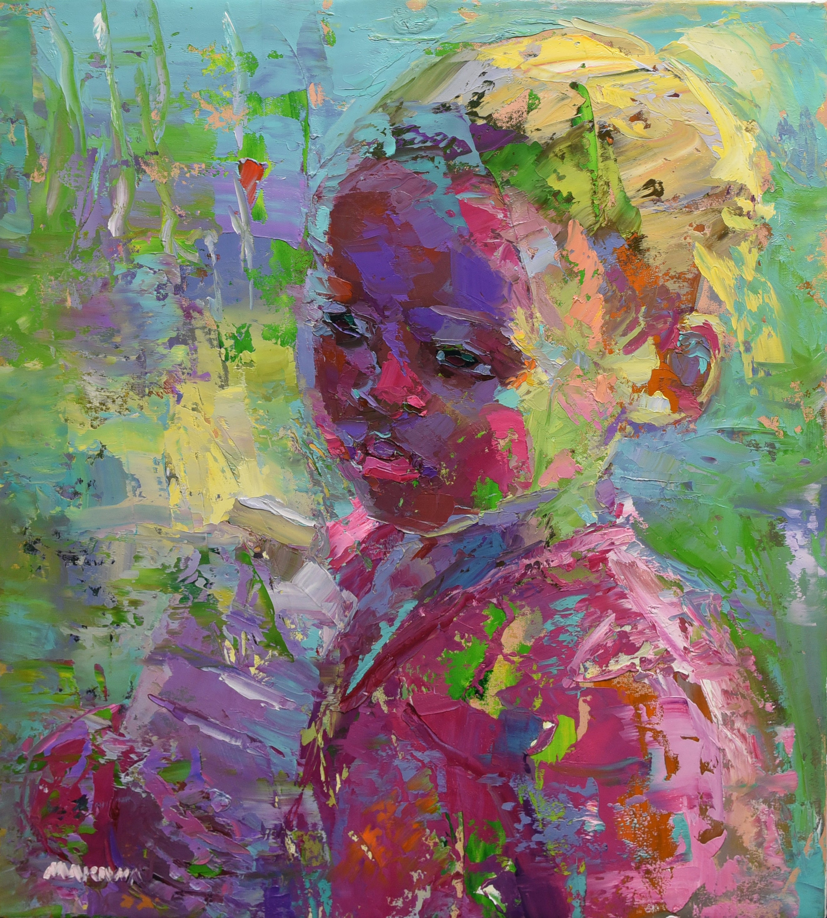 Contemplation 56x51cm Oil on Canvas