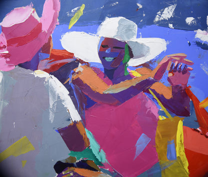 Let's Go! 100x140cm Acrylic On Canvas