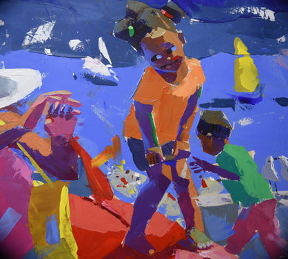 Let's Go! 100x140cm Acrylic On Canvas