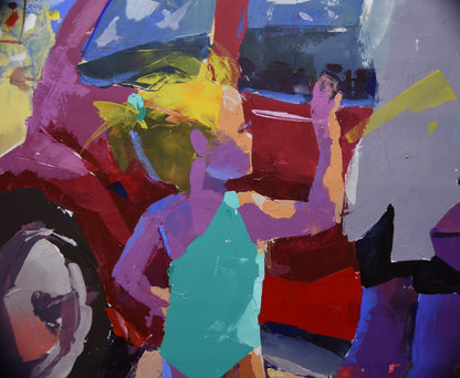 Let's Go! 100x140cm Acrylic On Canvas