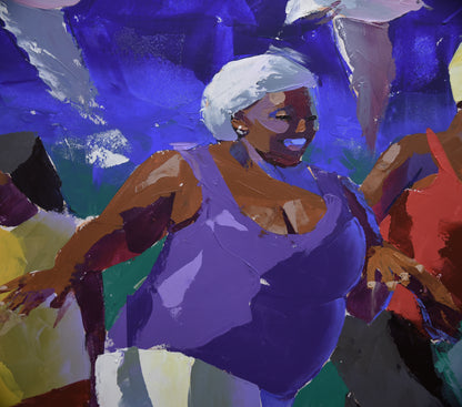 Mzansi Galz 80x170cm Acrylic On Canvas