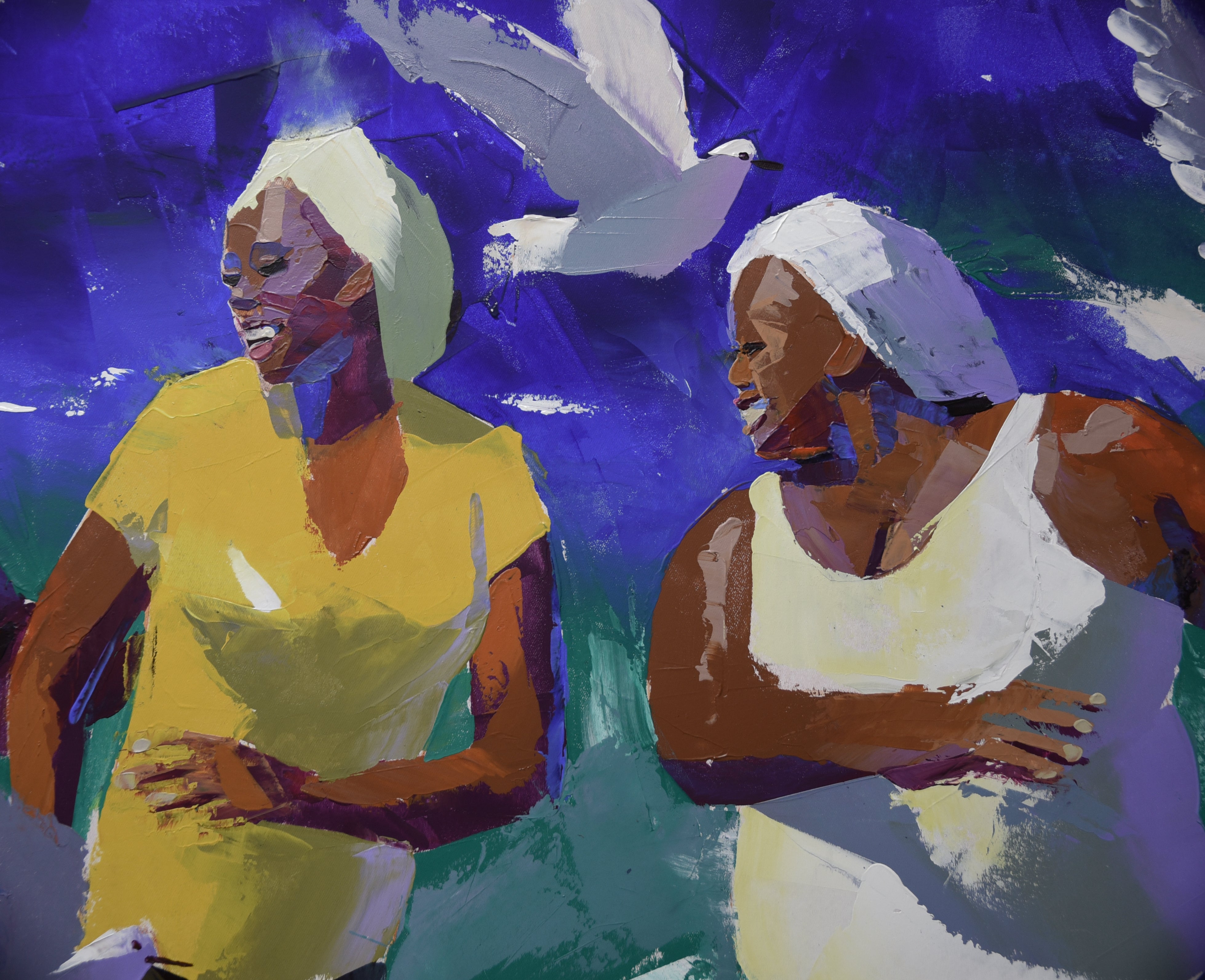 Mzansi Galz 80x170cm Acrylic On Canvas