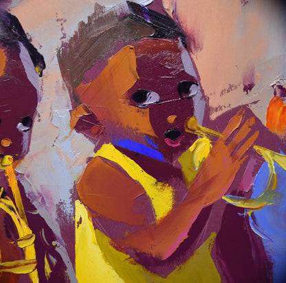 Brass Beginnings 56x71cm Oil On Canvas