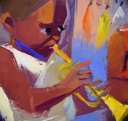 Brass Beginnings 56x71cm Oil On Canvas