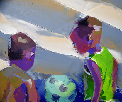 Game On 68x80cm Oil On Canvas