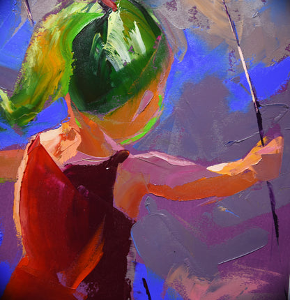 Gone Fishing 71x56cm Oil On Canvas