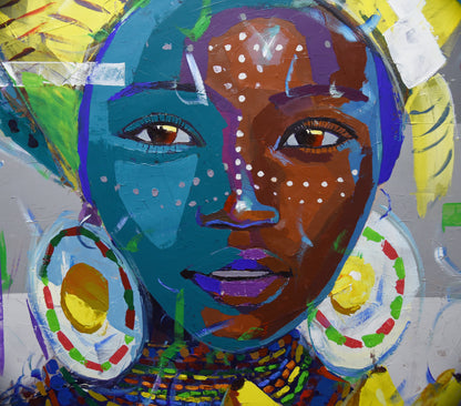 The Banana Queen 3 140x140cm Acrylic On Canvas