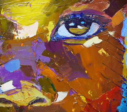 She Carries the Day 80x80cm Oil On Canvas