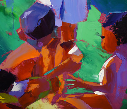 Back at the Ice Cream Corner 100x140cm Oil on Canvas