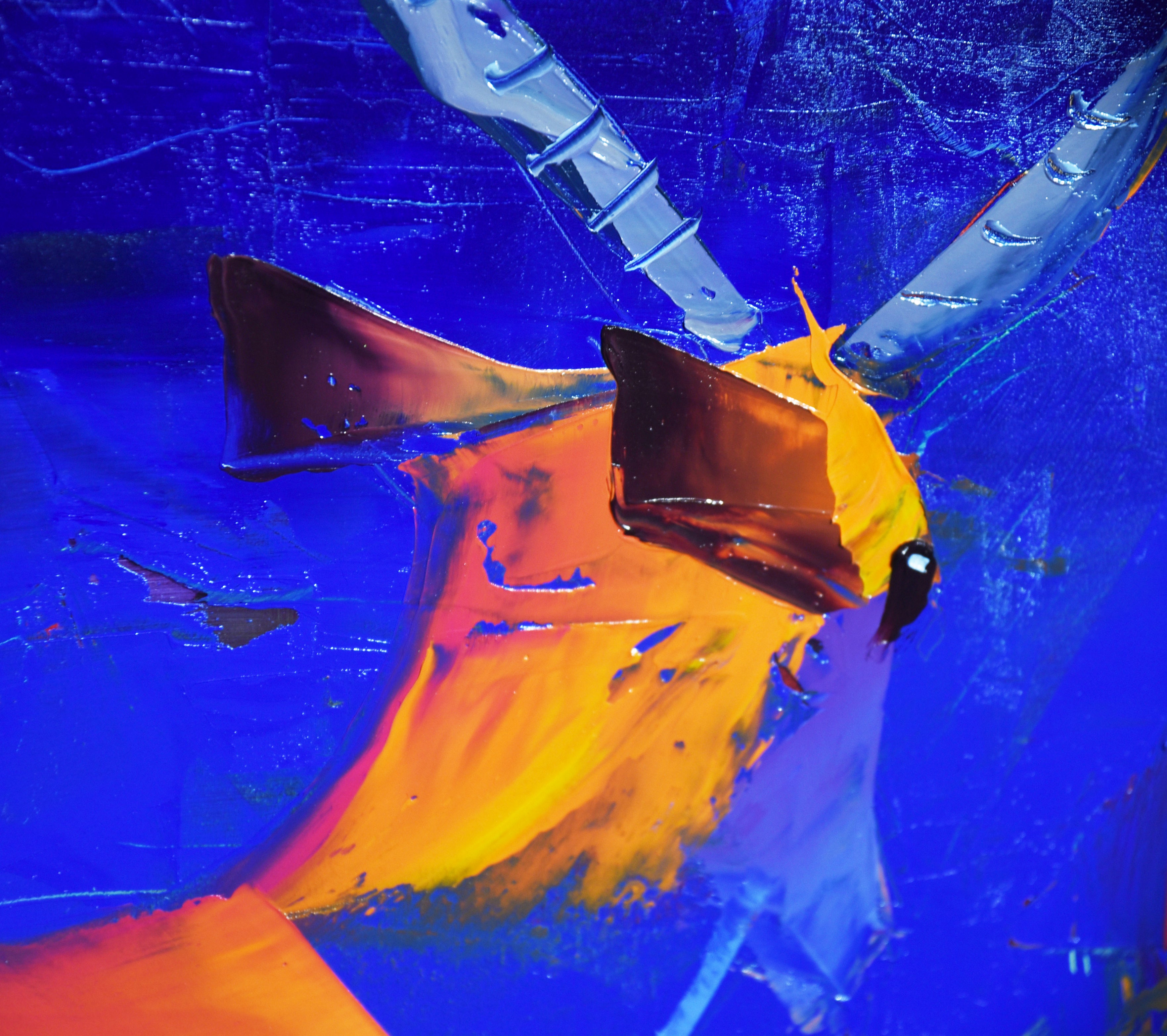 Twilight by the River 80x170cm Oil On Canvas