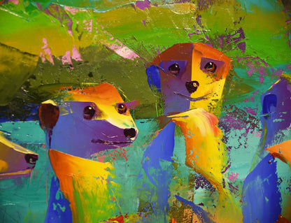 The Watch Begins 100x120cm Oil On Canvas