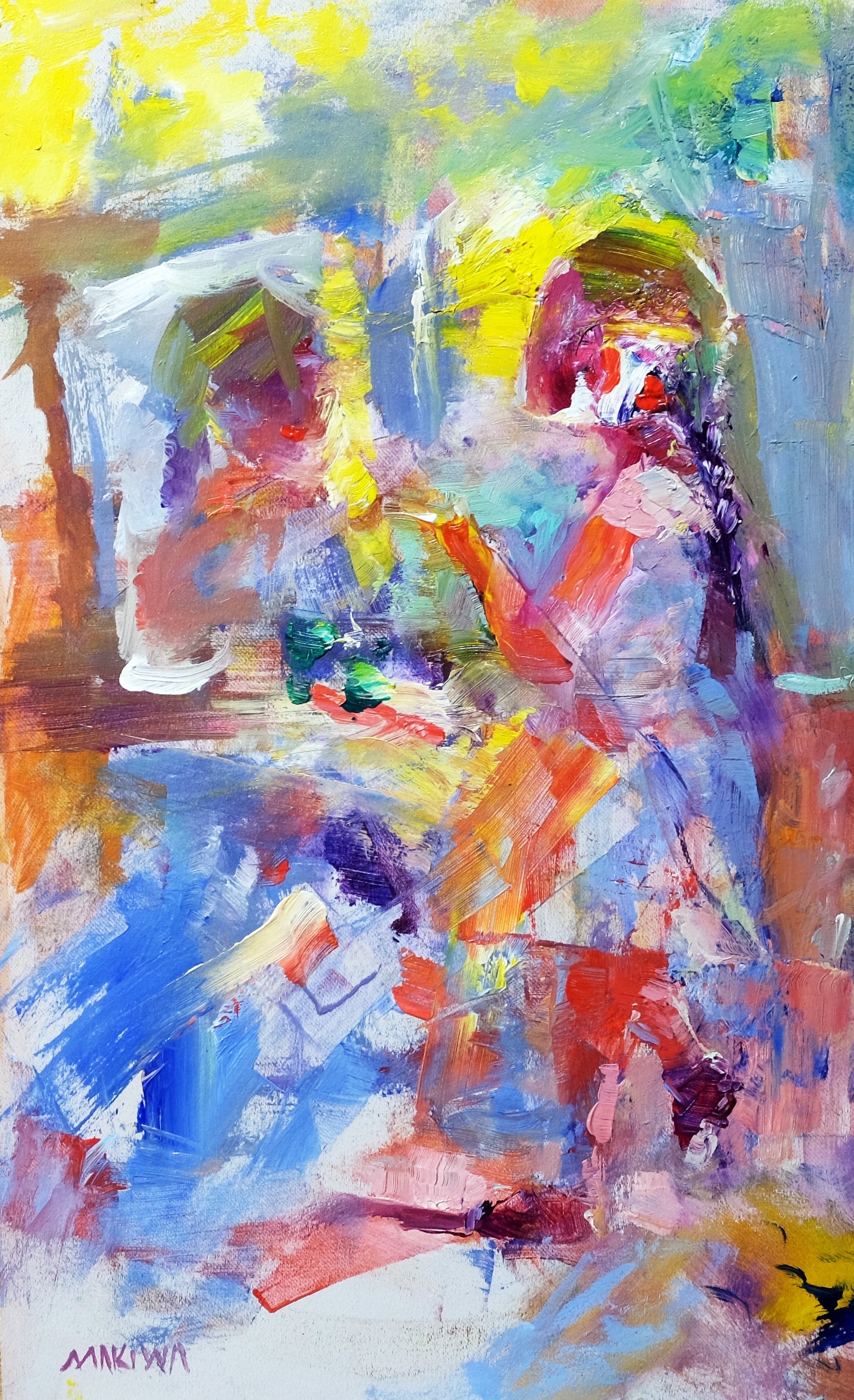 Dressing Up 37x23cm Oil on Canvas