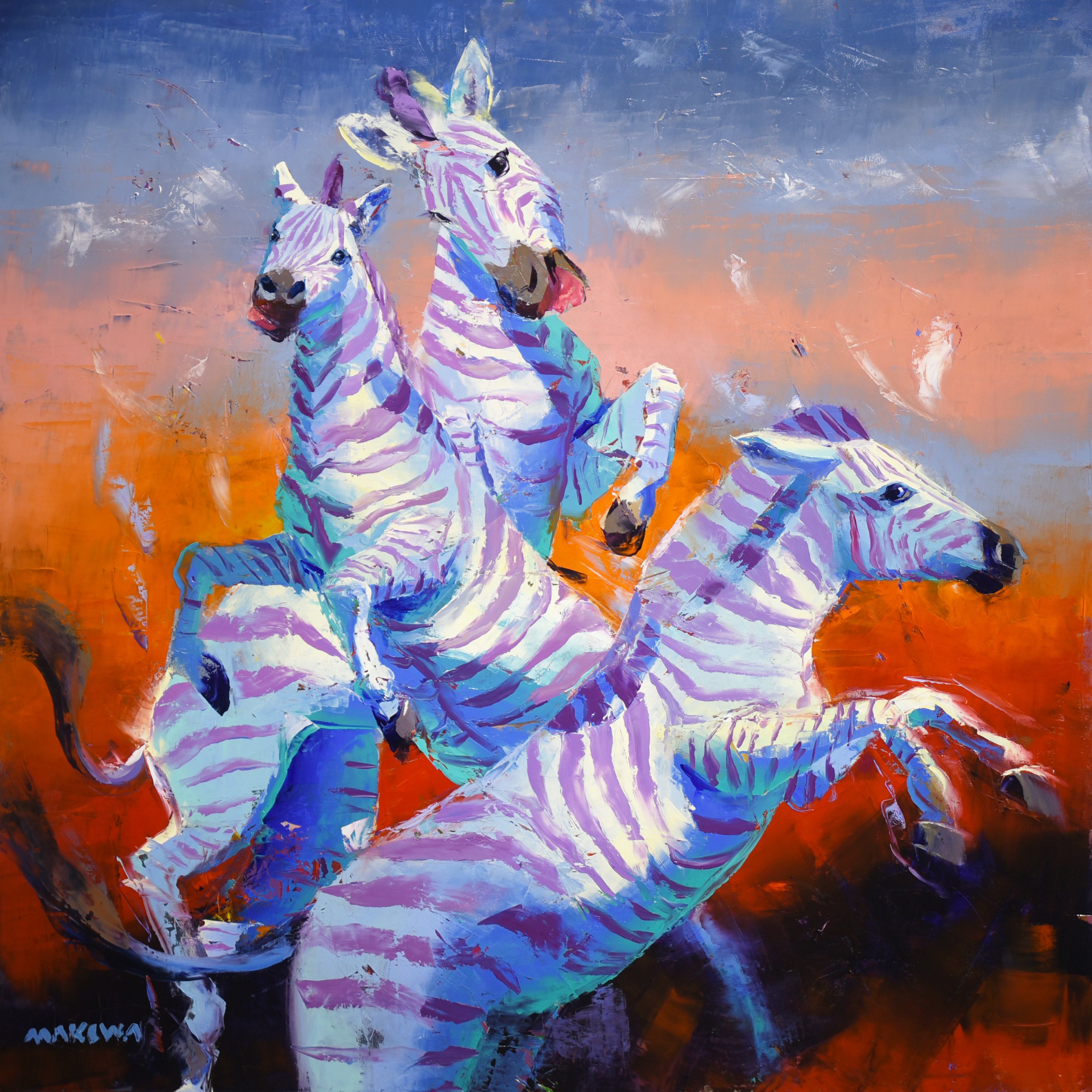 Dust and Dazzle 120x120cm Oil On Canvas