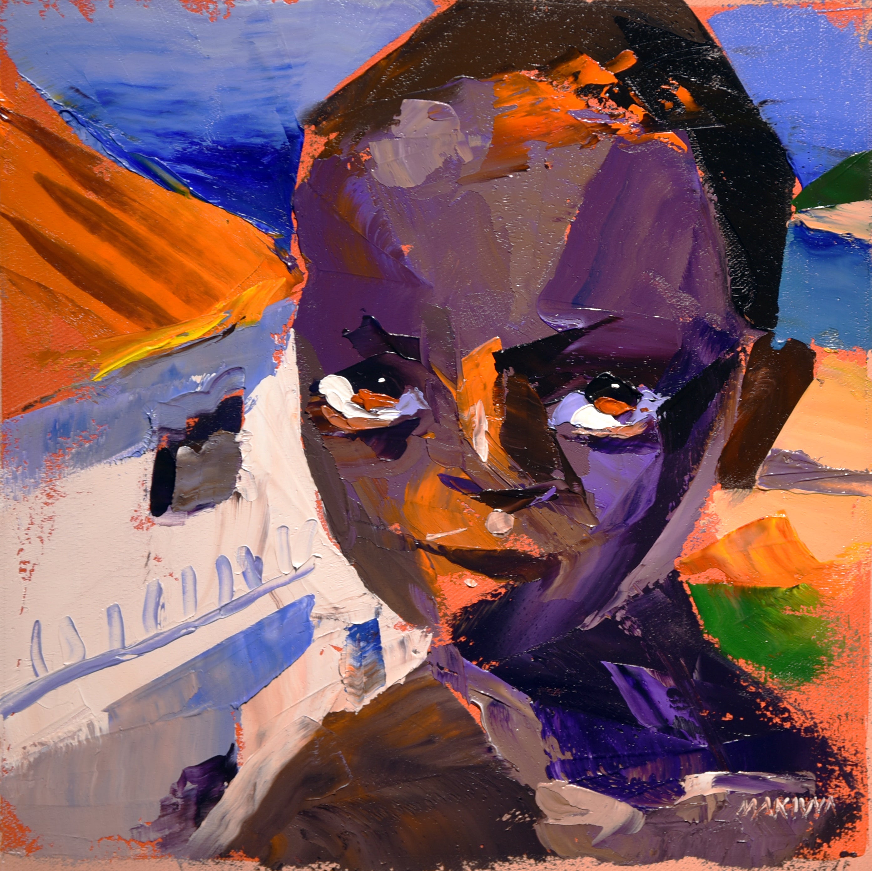 Edge of Innocence 25x25cm Oil On Canvas