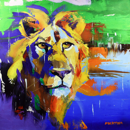 Emerald Horizon 65x65cm Acrylic On Canvas