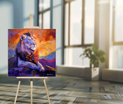 The Eternal King 80x80cm Oil On Canvas