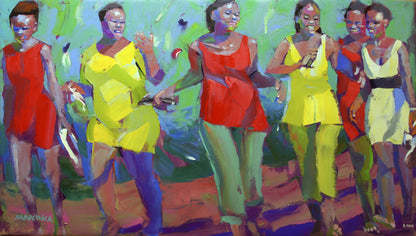 Girls 80x140cm Oil on Canvas