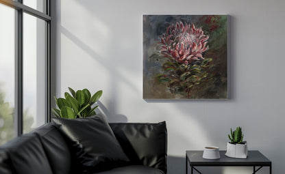 Protea 50x50cm Oil on Canvas