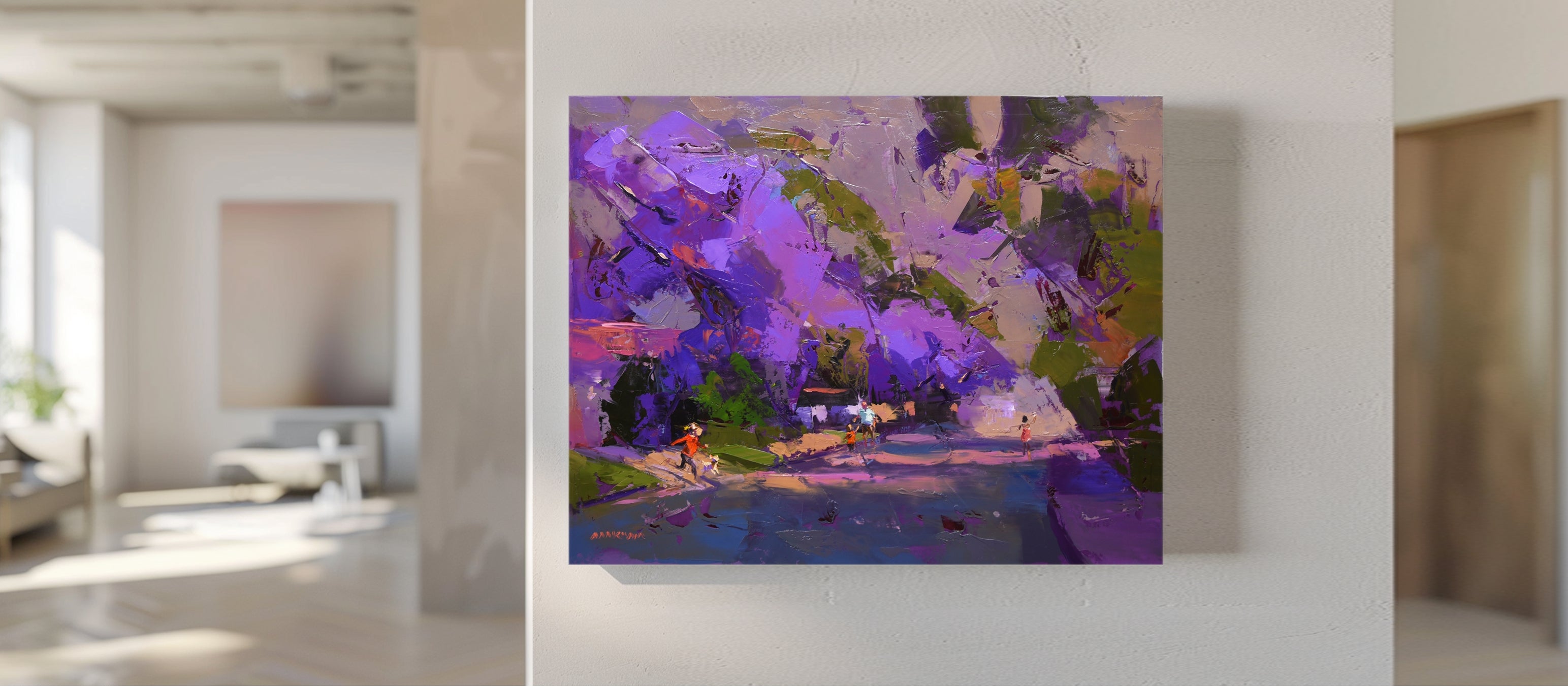 Violet Hour 56x71cm Oil on Canvas