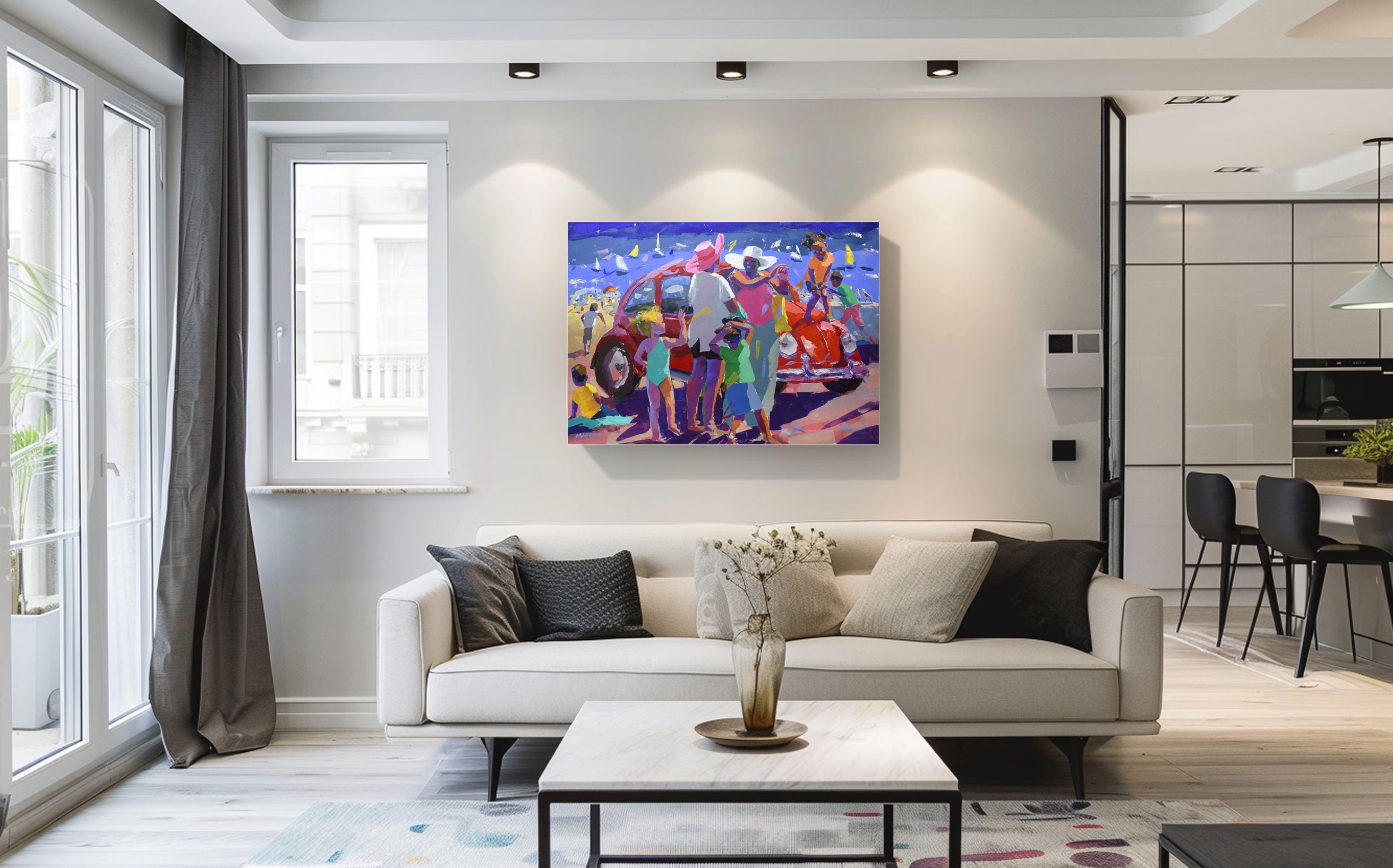 Let's Go! 100x140cm Acrylic On Canvas