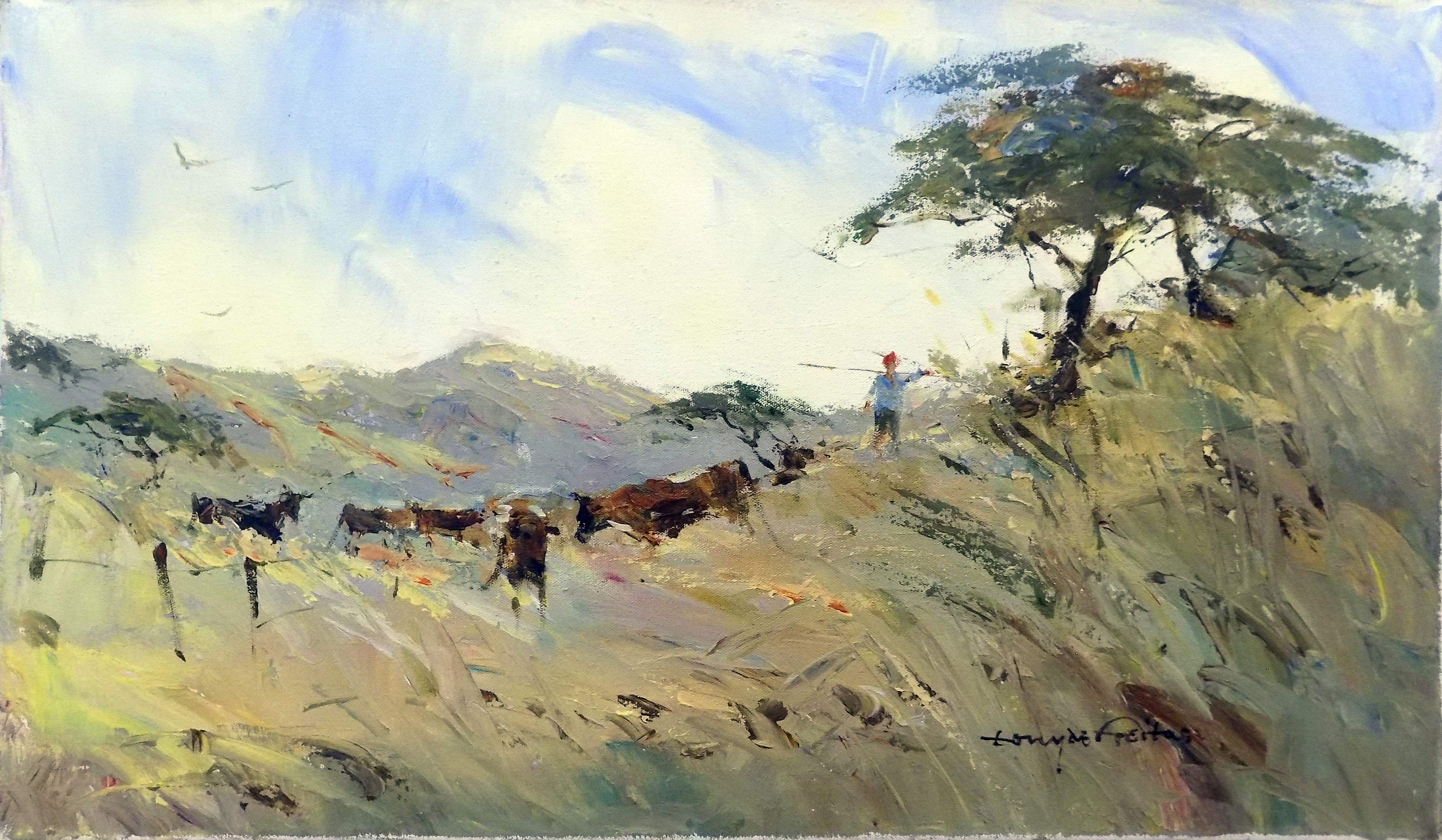 Highveld Herd 35x60cm