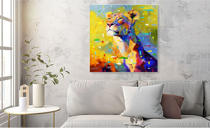 Queen of Light 80x80cm Oil On Canvas