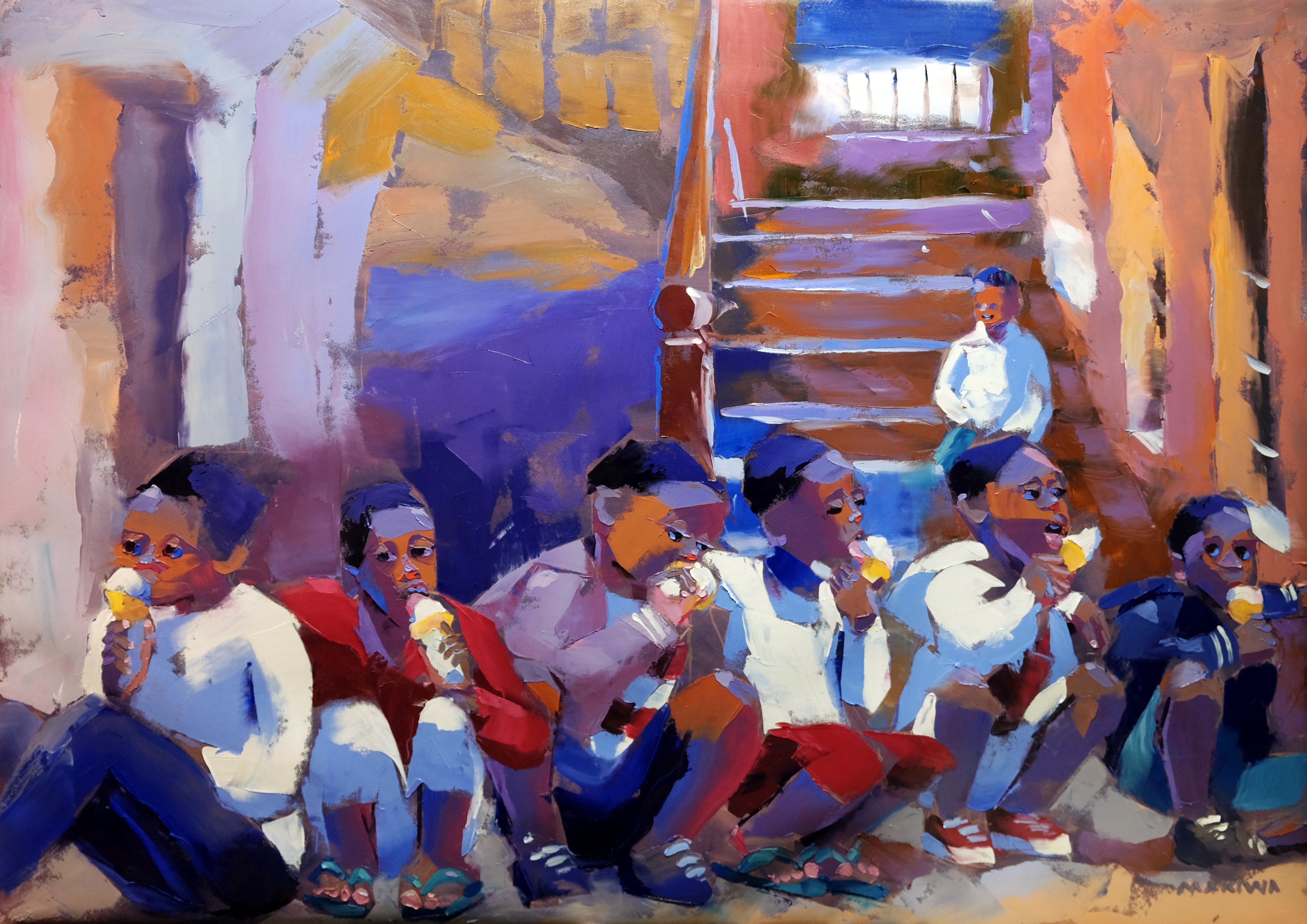 Ice-Cream Break 100x140cm Oil on Canvas