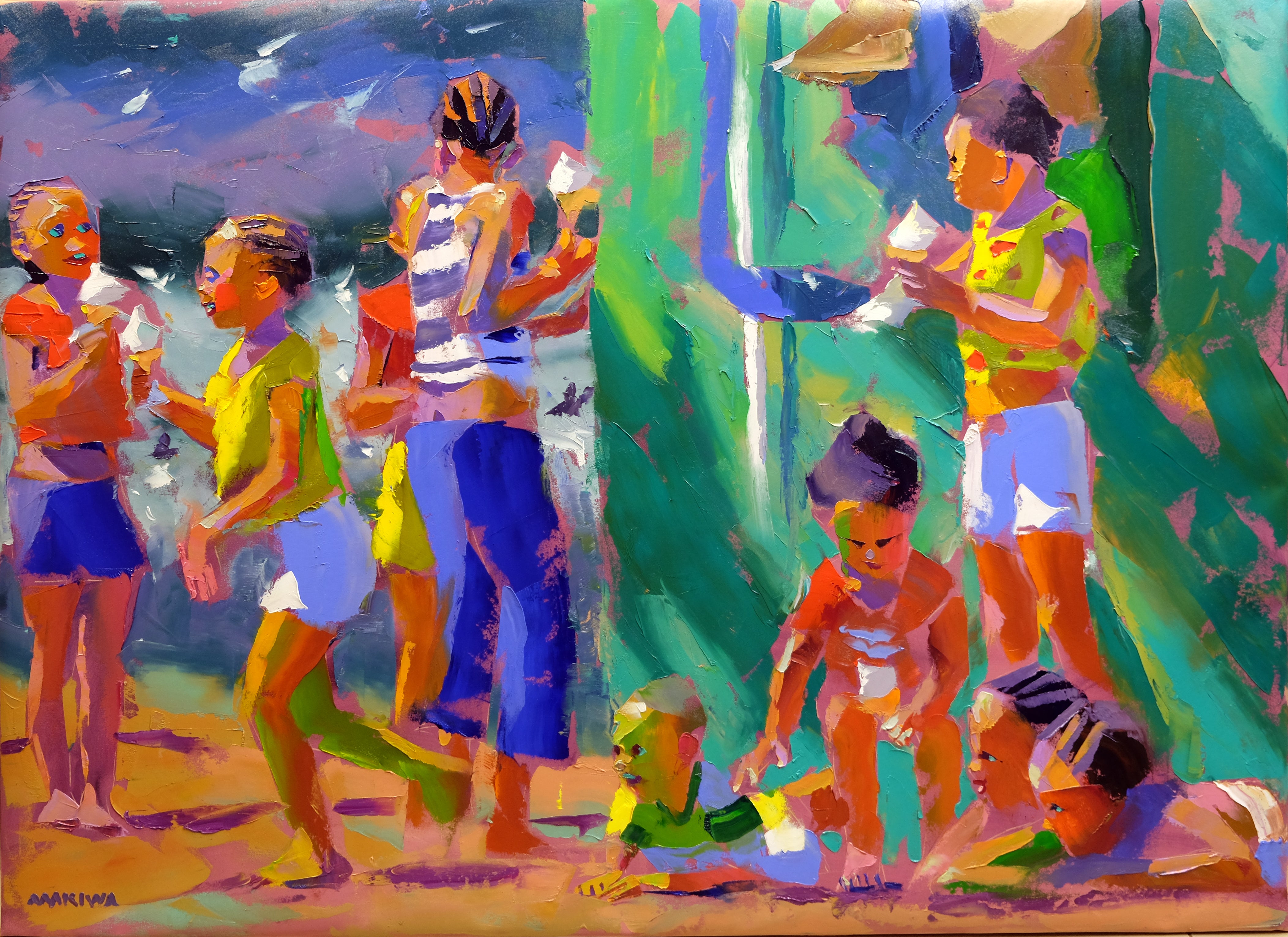 Ice Cream Corner 2 100x140cm Oil on Canvas