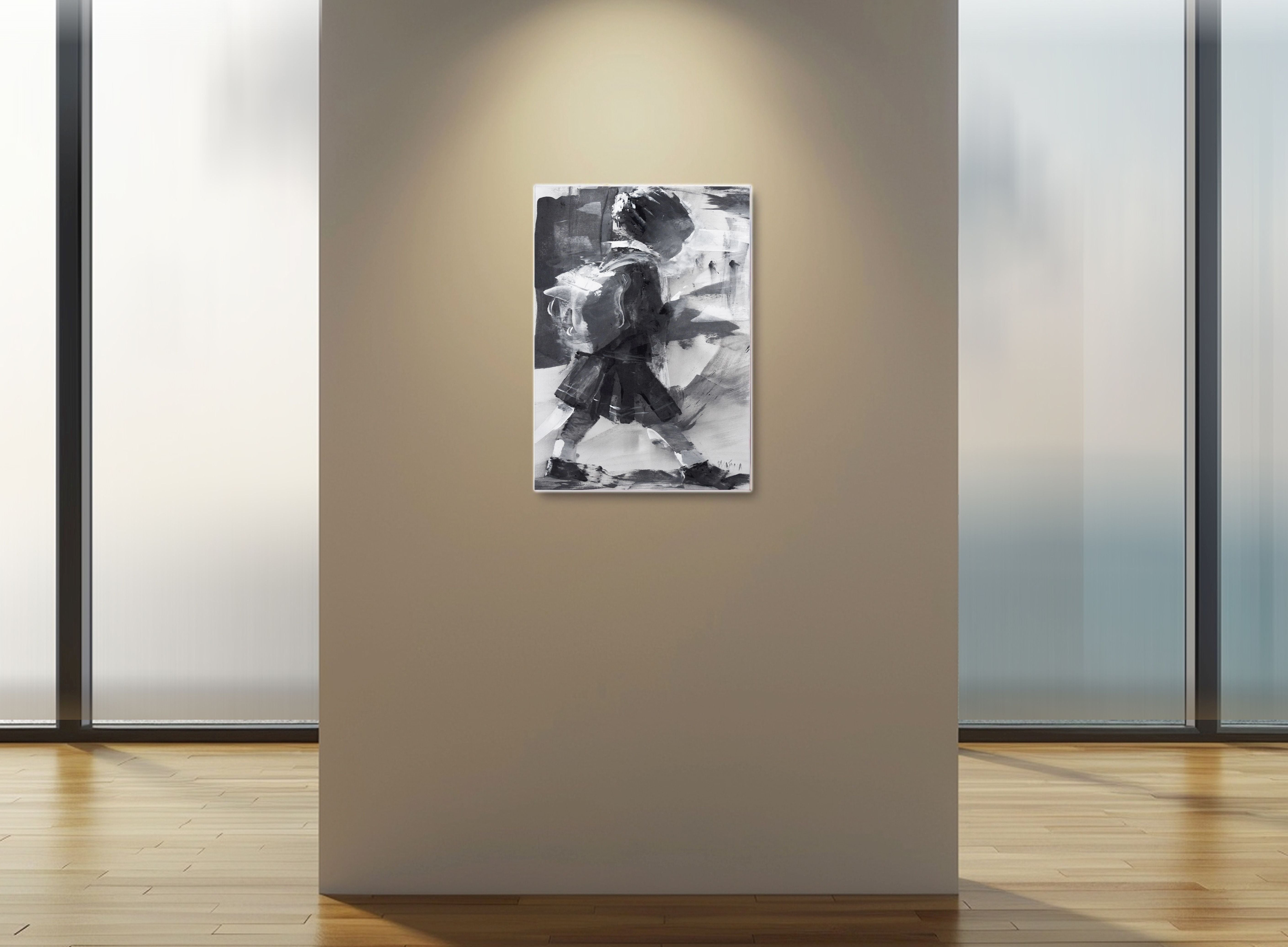 The Long Walk from School  50x35cm Acrylic On Canvas.jpg