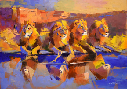 Kings of the Horizon Oil on Canvas 70x100cm