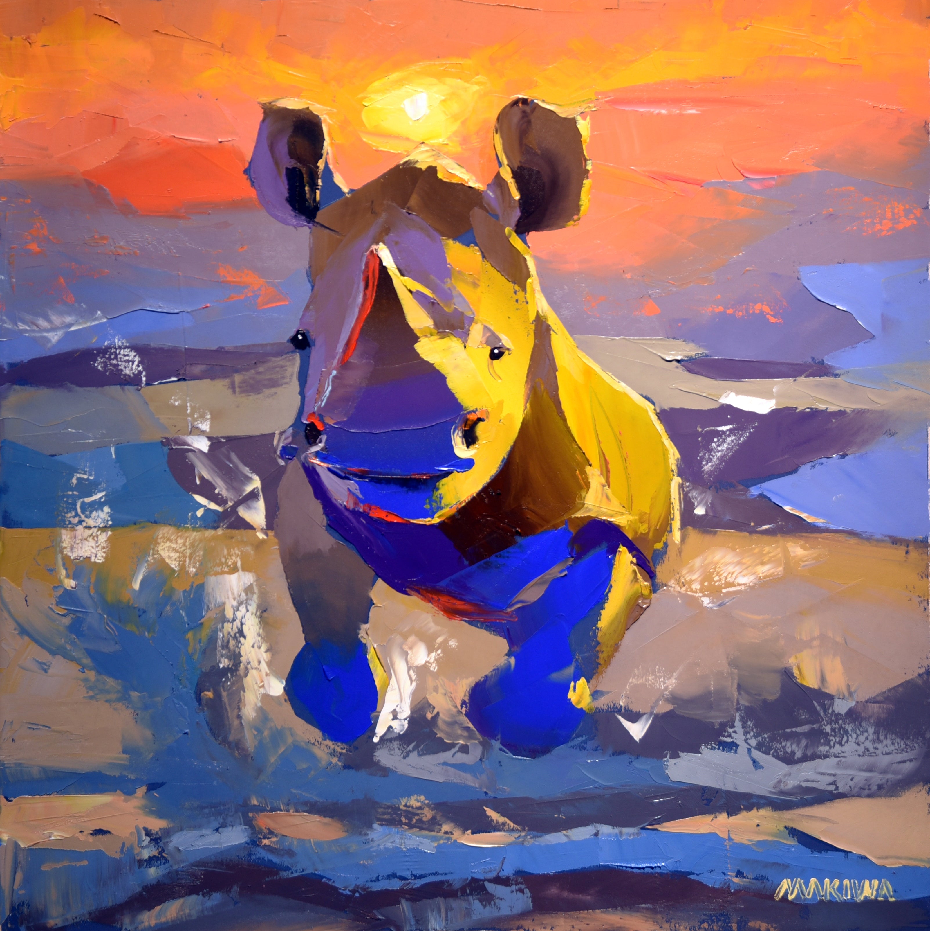 Last Light 50x50cm Oil On Canvas