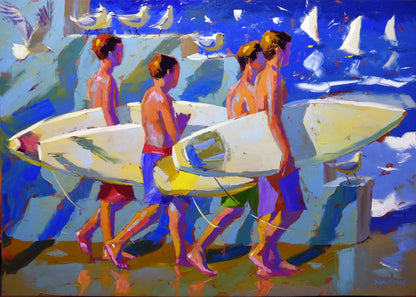 New Arrivals 100x140cm Oil on Canvas