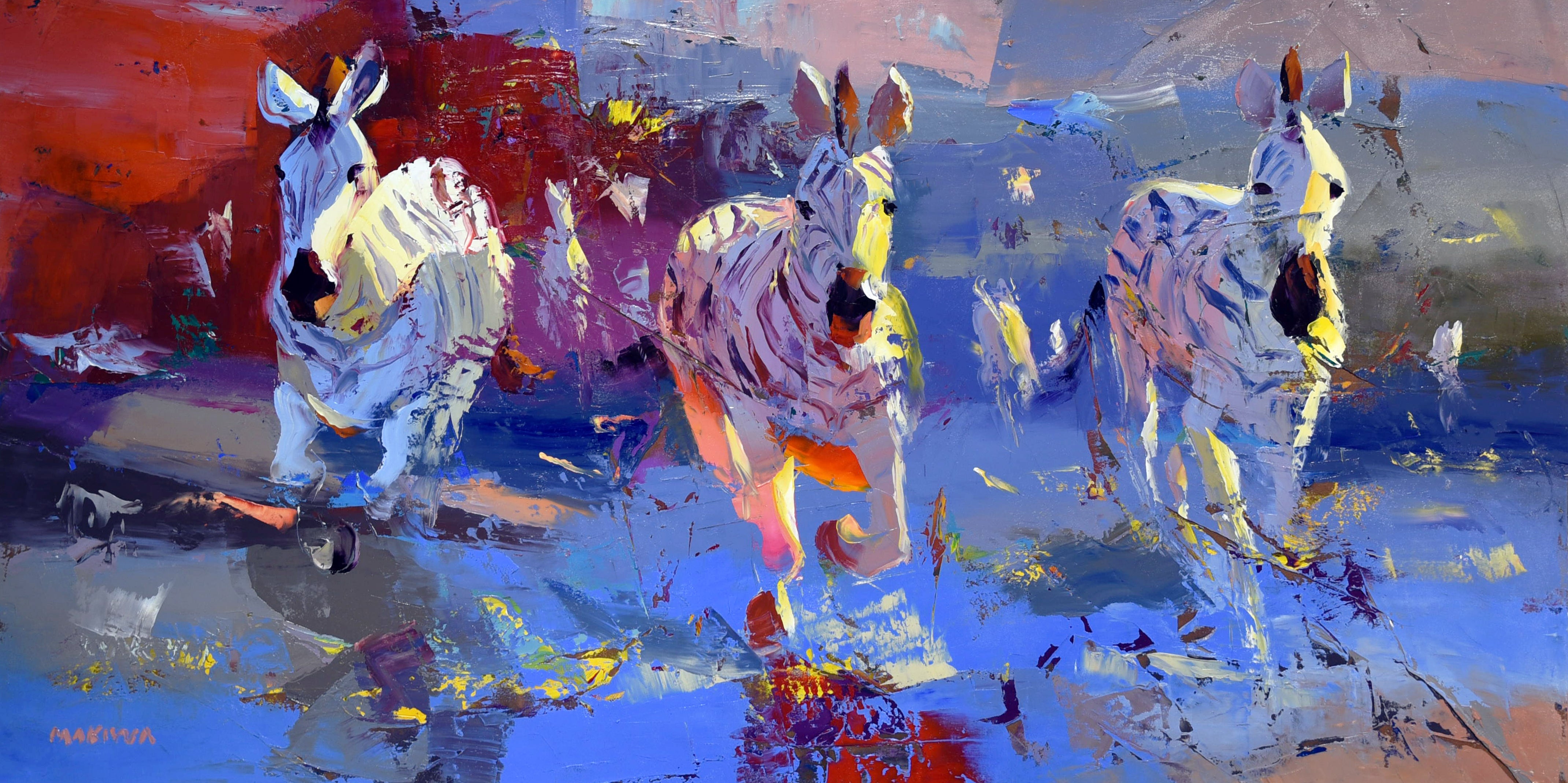 Painted Journey 60x120cm Oil On Canvas