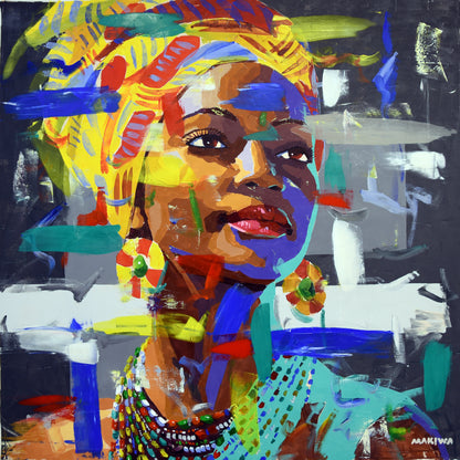 Queen of Color 120x120cm Acrylic on Canvas