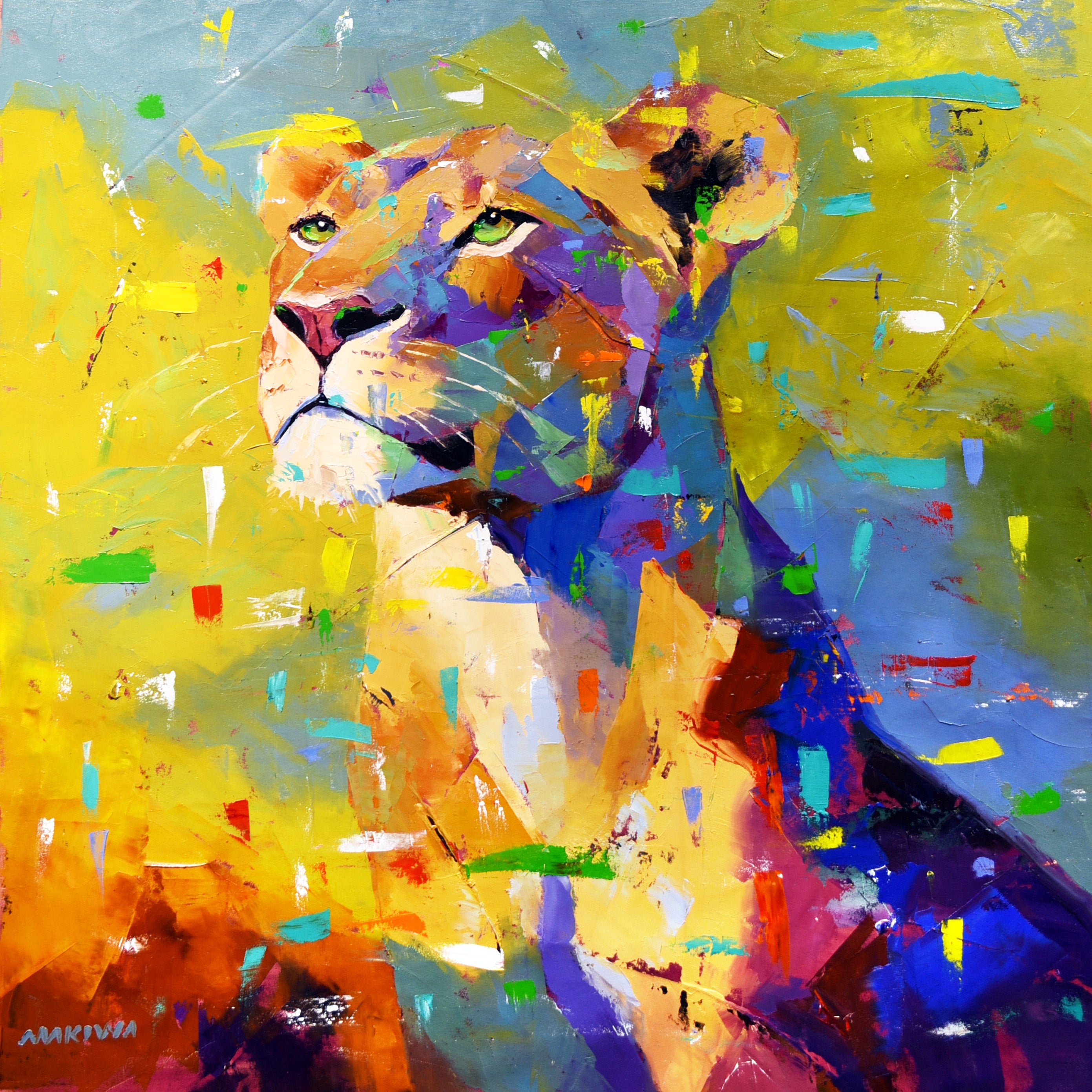 Queen of Light 80x80cm Oil On Canvas