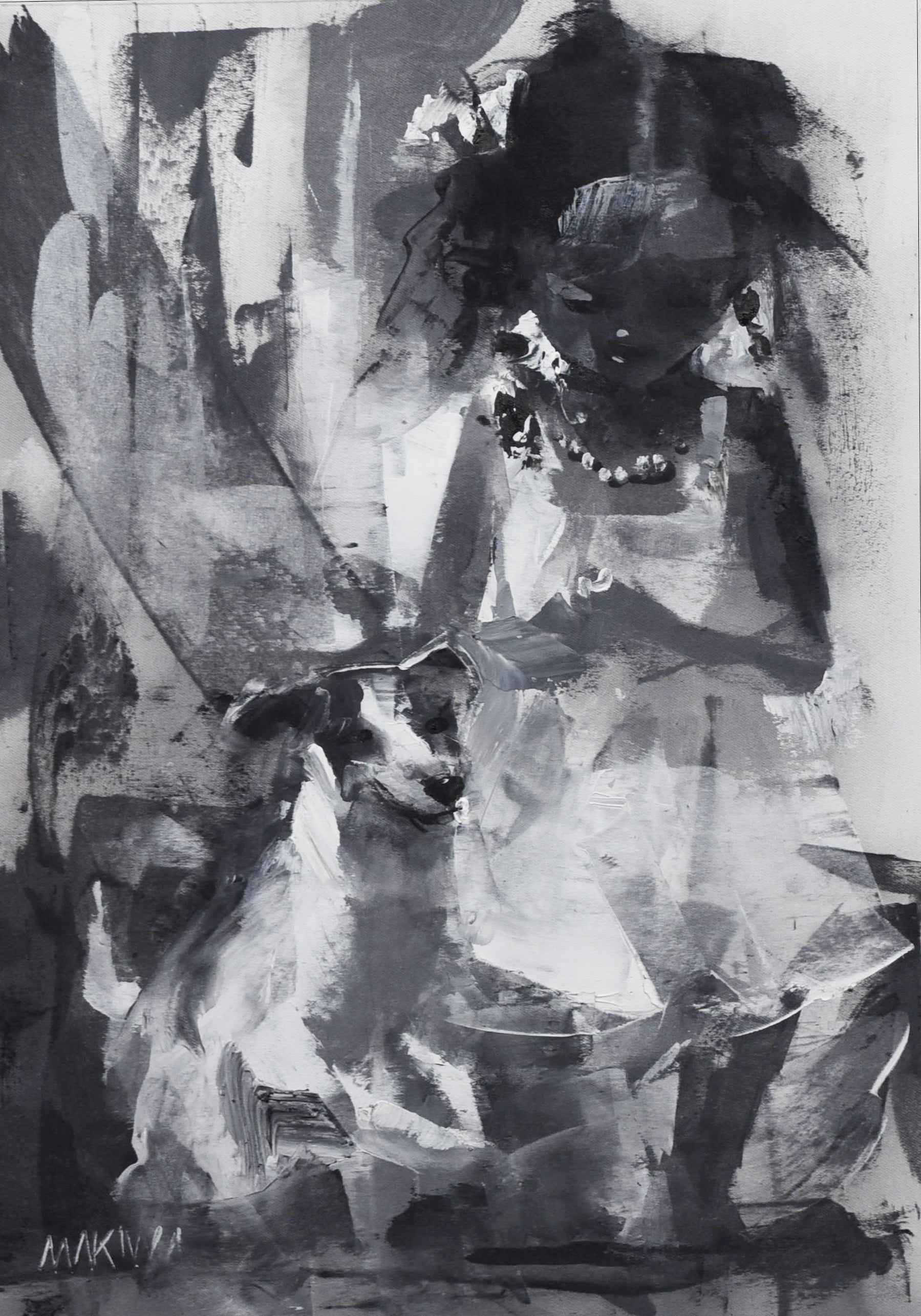 Quiet Companion 50x35cm Acrylic On Canvas