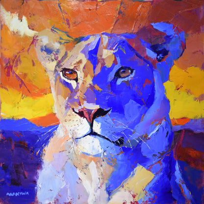 Quiet Strength 70x70cm Oil On Canvas