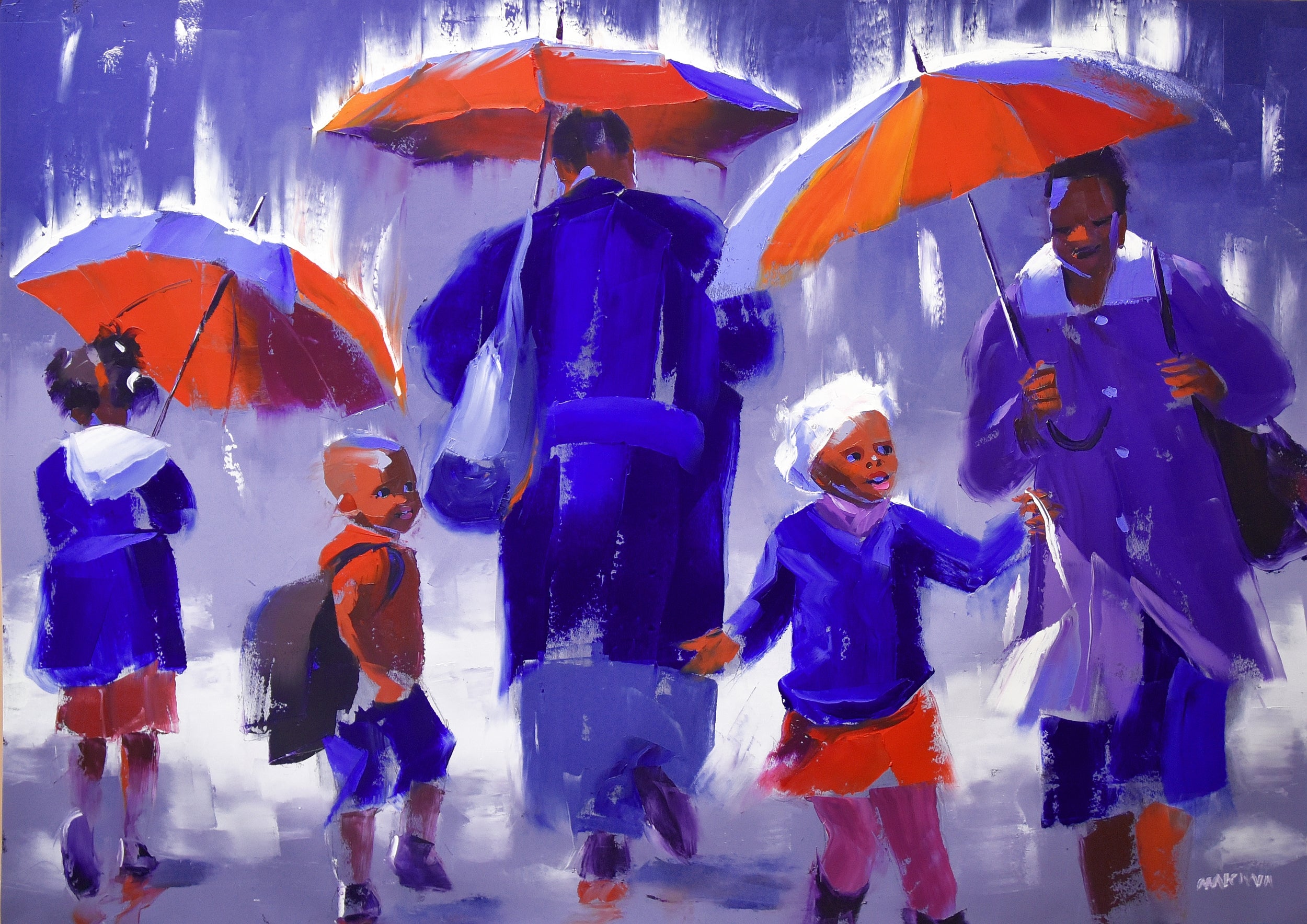 Rainy Day 100x140cm Oil on Canvas