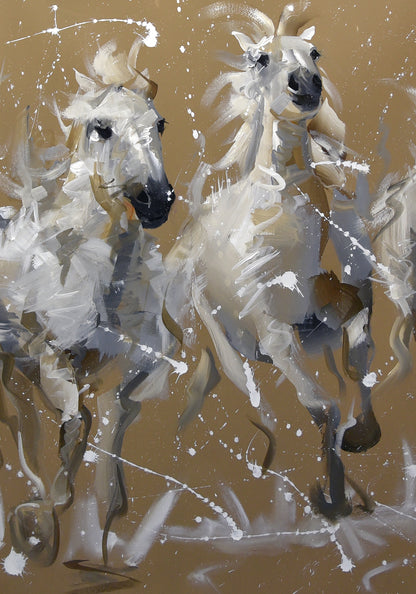 Running Free 70x100cm Acrylic On Canvas