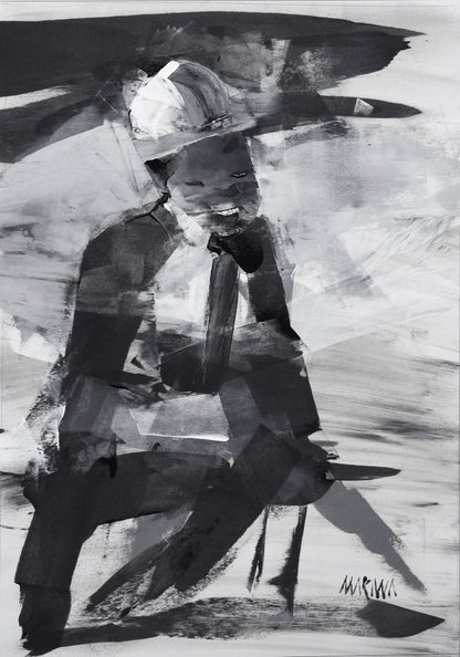 Saturday Afternon 50x35cm Acrylic On Canvas