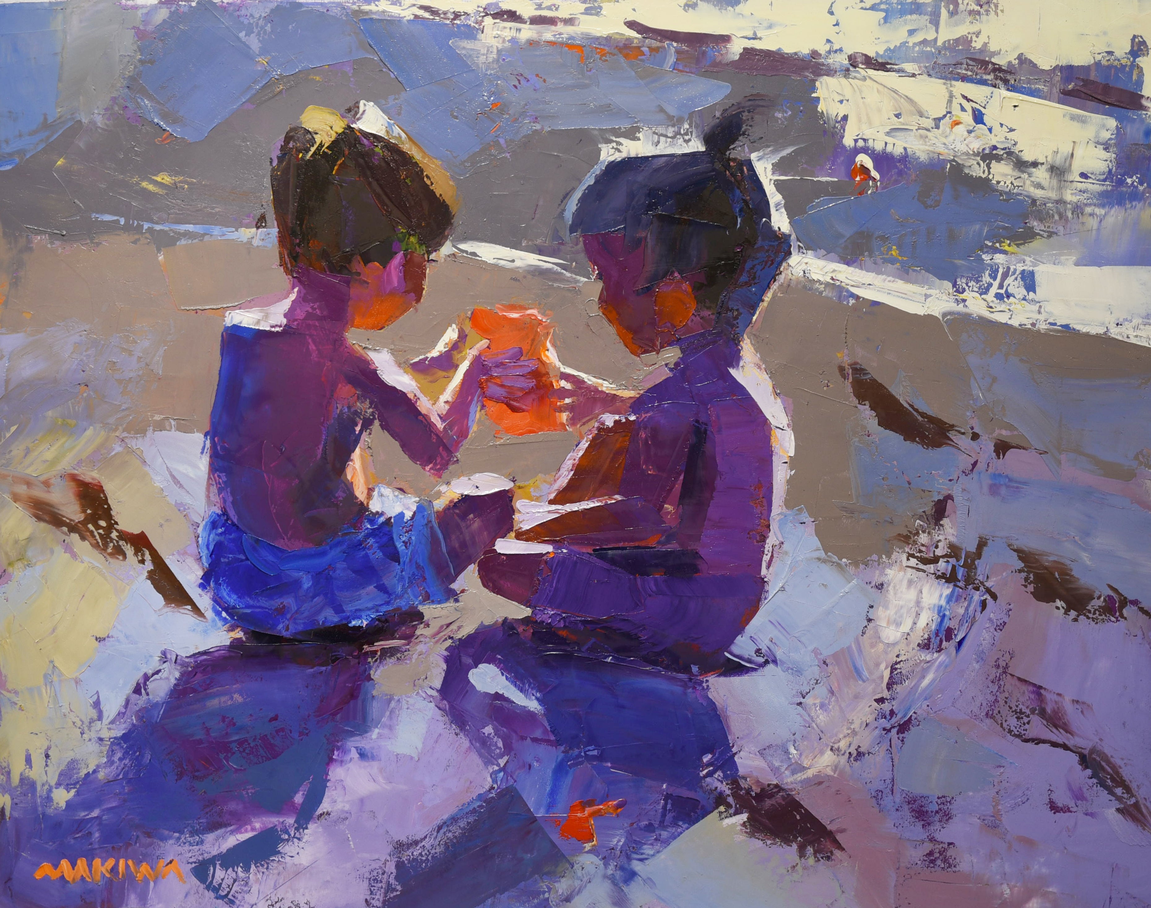 Shared Wonder 56x71cm Oil On Canvas