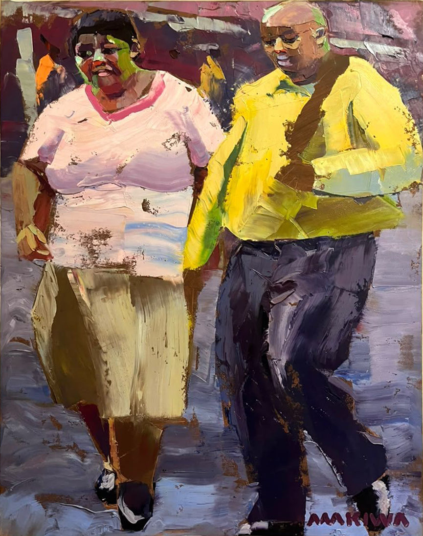 Side by Side 56x70cm Oil On Canvas
