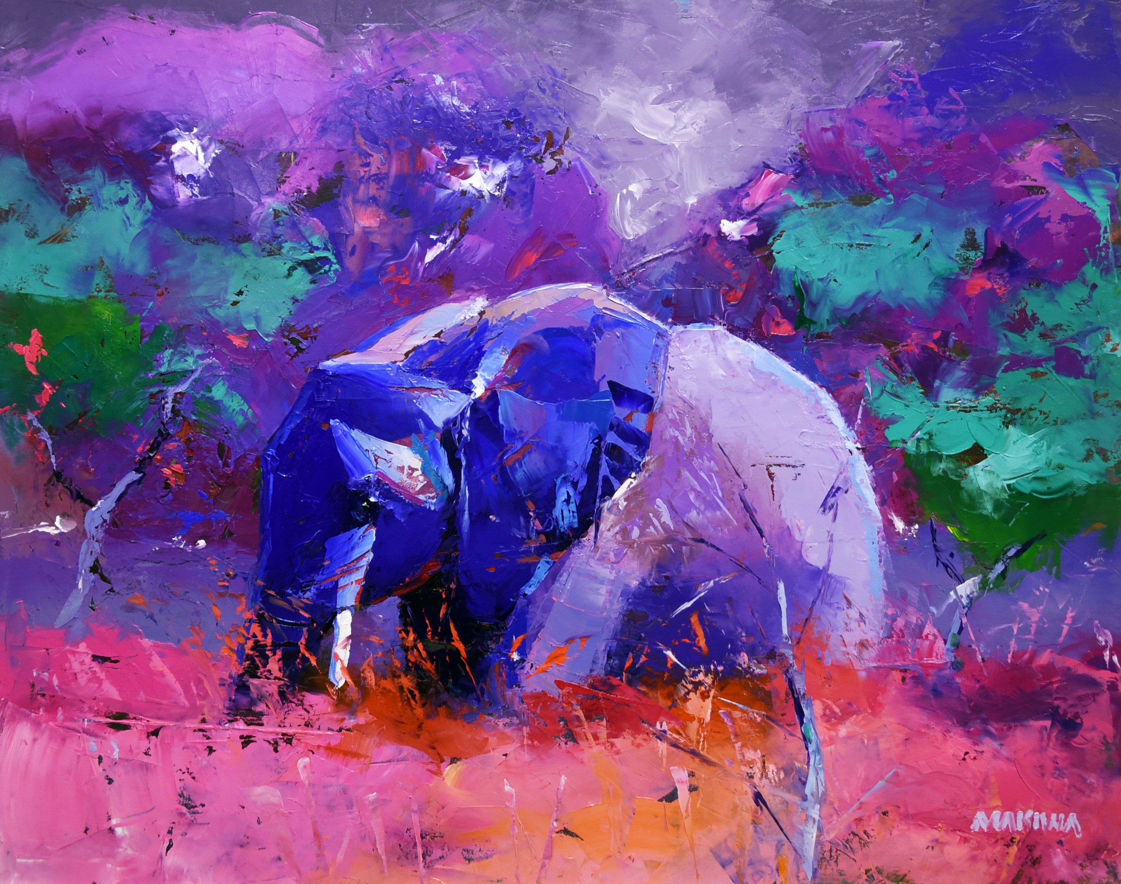 Silent Majesty 56x71cm Oil On Canvas